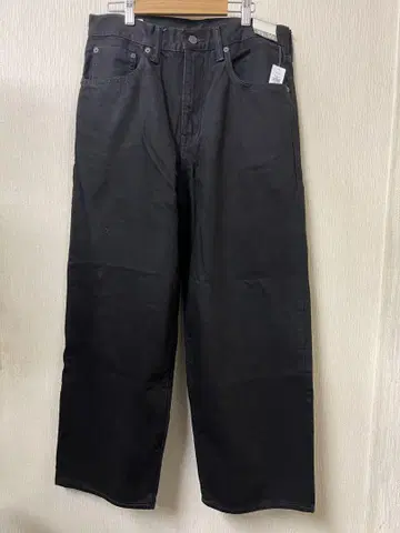 슈퍼 배기 데님 블랙 29W30L