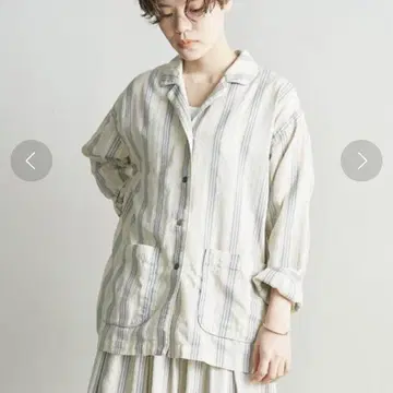cardo fabrica 도비 스트라이프 셔츠 자켓