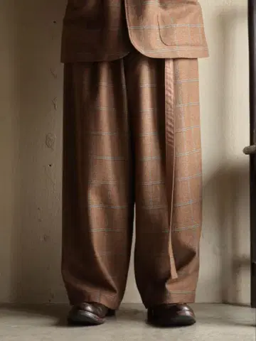 남성용 SUSURI 스스리 타피르 팬츠 Tweed Check