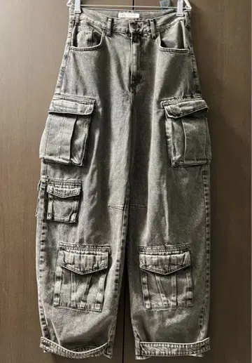zara 유틸리티 데님 카고 팬츠