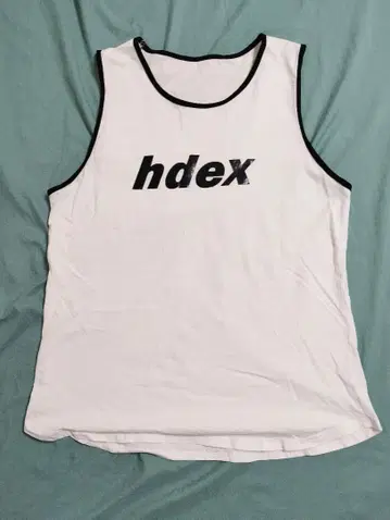 hdex 화이트 탱크탑 XL