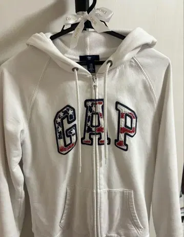 GAP 미국 국기 디자인 후드티 M