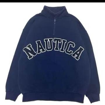 NAUTICA (노티카) 하프 지퍼 맨투맨 네이비 M 사이즈