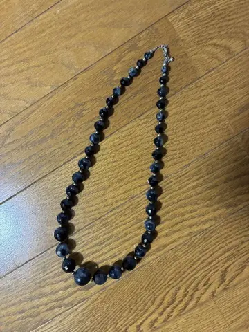 쇼와 레트로 앤티크 빈티지 액세서리 목걸이 블랙