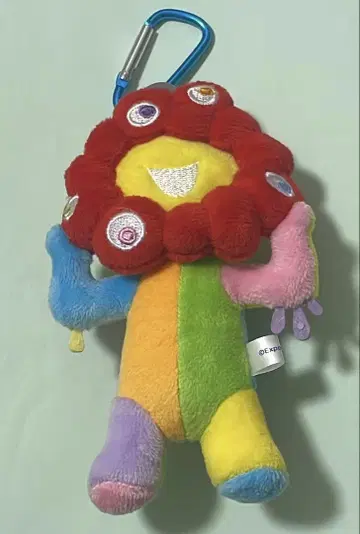 미야쿠미야쿠 봉제 인형 키링 레인보우