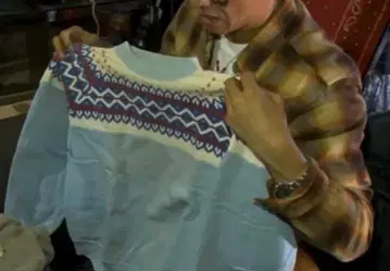 산타쿠 기무라 타쿠야 눈꽃 패턴 맨투맨 americandream