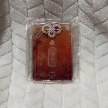 후쿠야 부적 미니 아크릴 프레임 화과 단풍 부품 체인 3종 세트
