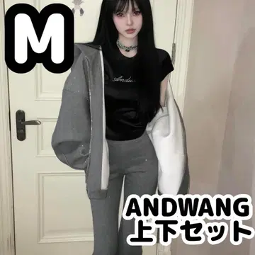 상하의 세트/andwang kirakira 안드완 그레이 셋업