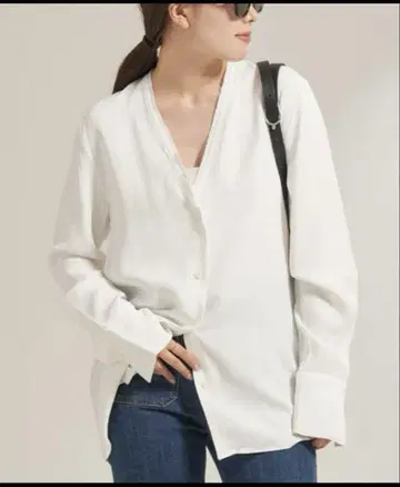 Plage RIAM 노카라 셔츠 블라우스