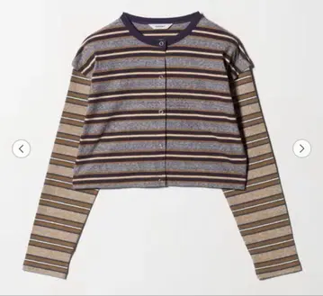 미사용 새상품 PHEENY Multi border cardigan