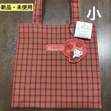 familiar 체크 무늬 토트백 패밀리어 체크 빨간 계열