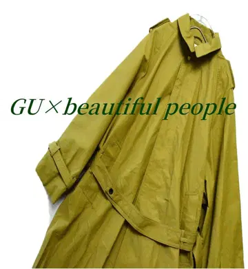 새상품급 GU x beautiful people 베이지 트렌치코트 L