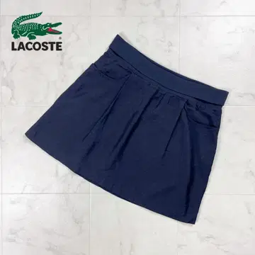 새상품급 LACOSTE 사다리꼴 이지 스커트 블랙 사이즈 40*GD162