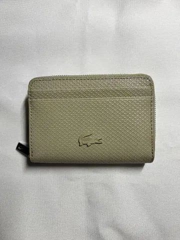 LACOSTE 샹타코 클래식 가죽 코인 파우치