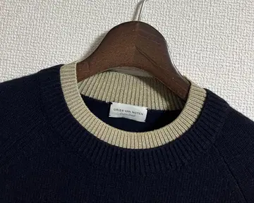 DRIES VAN NOTEN 울 캐시미어 레이어드 크루넥 니트