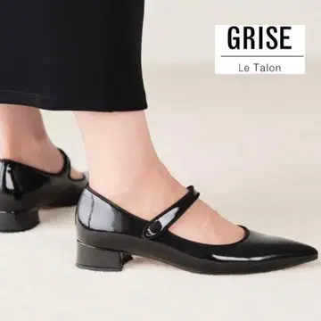 새상품급 23.5cm LE TALON 블랙 포인트 멜리 테드 펌프스
