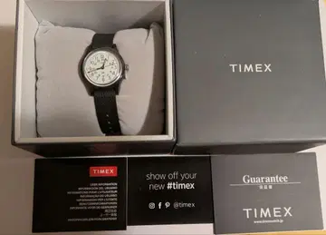 새상품 TIMEX 아날로그 손목시계 화이트/블랙