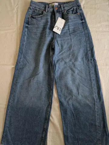 zara 데님 와이드 팬츠 미사용 새상품