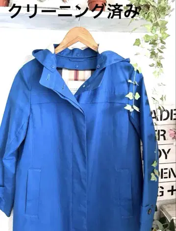 클리닝 완료 매킨토시 철학 라이너 포함 블루 코트 38