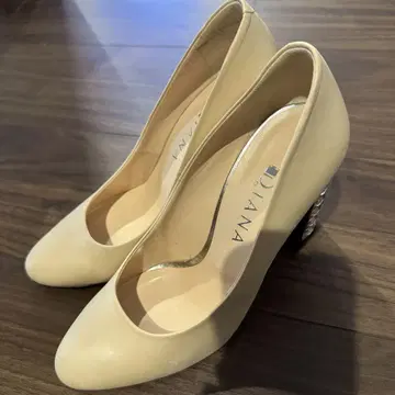 다이애나 DIANA 베이지 하이힐 24.0cm 새상품급