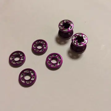 알루미늄제 퍼플 롤러 13mm 6개 세트