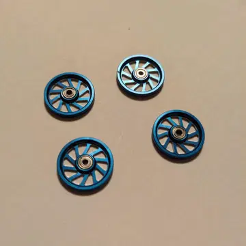 파란색 스포크 롤러 19mm 4개 세트