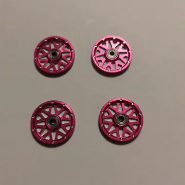 핑크 알루미늄 롤러 19mm 4개 세트