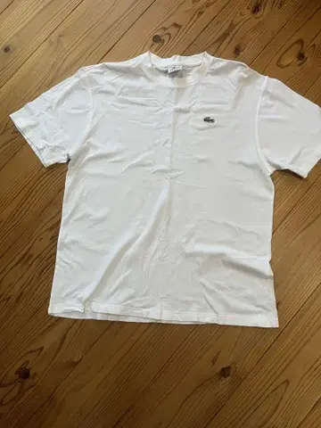 LACOSTE 스포츠 T셔츠 화이트 사이즈 5