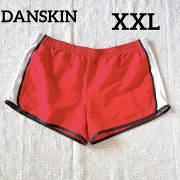 DANSKIN [ XXL ] 저리 숏팬츠 레드/화이트