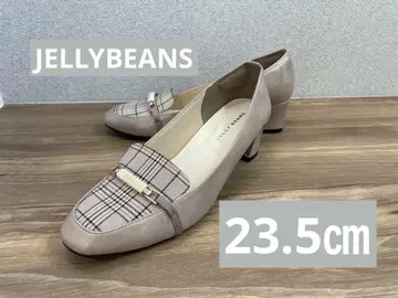 [새상품급] JELLY BEANS 체크 무늬 로퍼 펌프스 제리빈