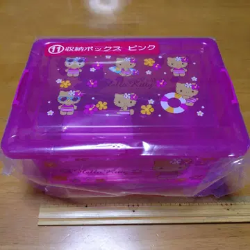 헬로키티 키티 뽑기 제일복권 수납 박스 핑크