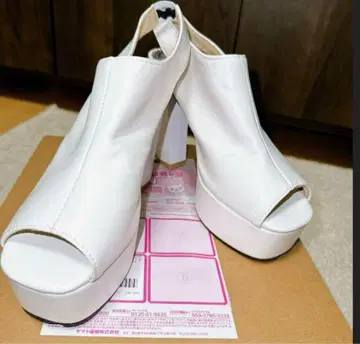 브라이덜 신발 화이트 12cm 힐 23.5cm