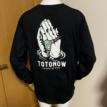 TOTONOW 블랙 롱 슬리브 티셔츠 L 사이즈 새상품급
