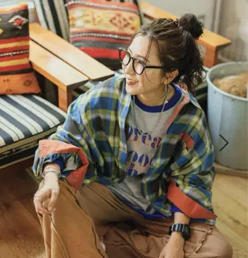 니코앤드 [be with M] 미사요 컬러풀 체크 셔츠