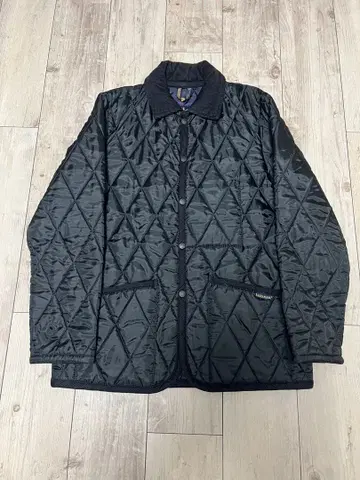 LAVENHAM 블랙 퀼팅 자켓
