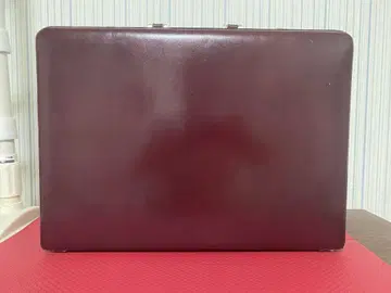 가죽 비즈니스 백 버건디
