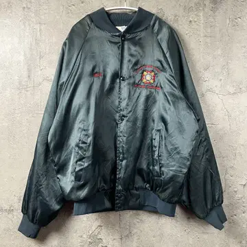 80s~90s USA제 나일론 바시티 자켓 기업 상품 라이트 아우터