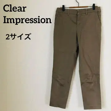 Cear Impression 캐주얼 팬츠 [ 2 사이즈 ] 브라운 여성용