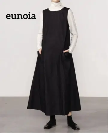택 포함 새상품 eunoia | 데님 포켓 부착 원피스 Bshop
