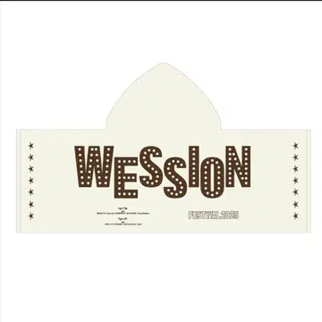 WESSION FESTIVAL 2025 후드 부착 페이스 타월