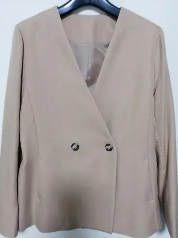 LAGLIA 노카라 자켓 베이지