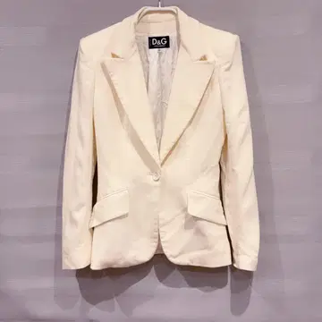 D&G 돌체앤가바나 아이보리 테일러드 자켓 24/38