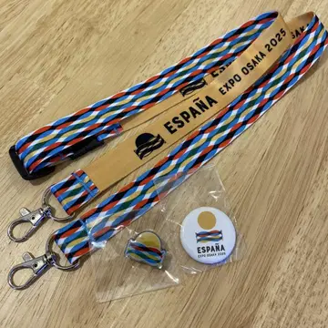 오사카 간사이 엑스포 스페인 핀배지 & 캔배지 & 스트랩