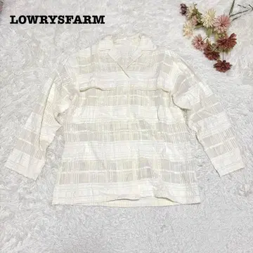 s.1203 [로리즈팜] 긴팔 셔츠 비침 있음 아이보리 빅