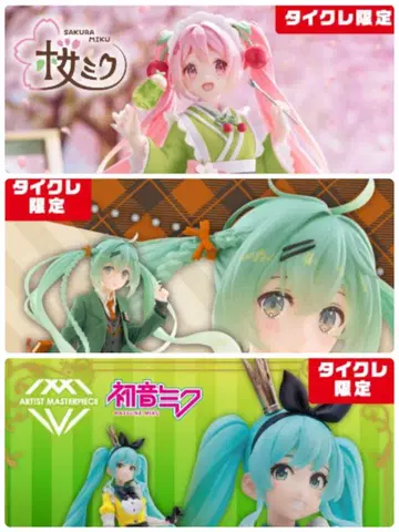 하츠네 미쿠 벚꽃 미쿠 타이쿠레 한정판 피규어 묶음 판매