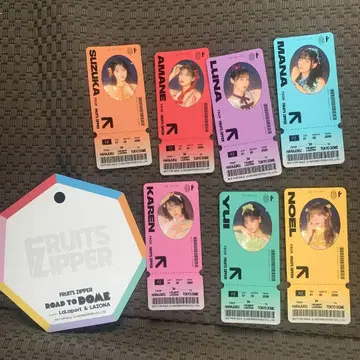 라라포트 FRUITS ZIPPER 스티커 7장 세트