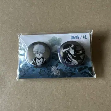 은혼 메탈릭 미니 캔뱃지 긴토키&카츠라