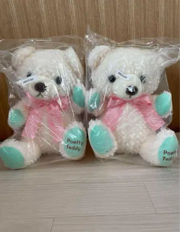 Poetty Teddy 포에티 테디 프렌들리 봉제 인형 2개