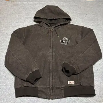XLARGE 블랙 후드 부착 점퍼