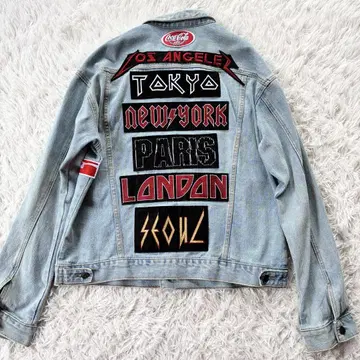 빅 사이즈 XL FOREVER 21 라이트 블루 데님 자켓